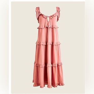 ~ J.Crew Knit Ruffle Tiered Midi Dress
